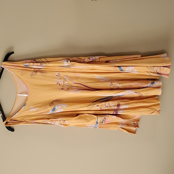 FREE PEOPLE Floral Clear Skies Cold Shoulder Tunic Dress Size S - Picture 4 of 10
